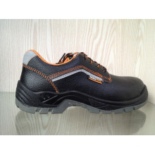 Случайные спортивный стиль Сплит Тисненая кожа обувь безопасности (HQ2002)